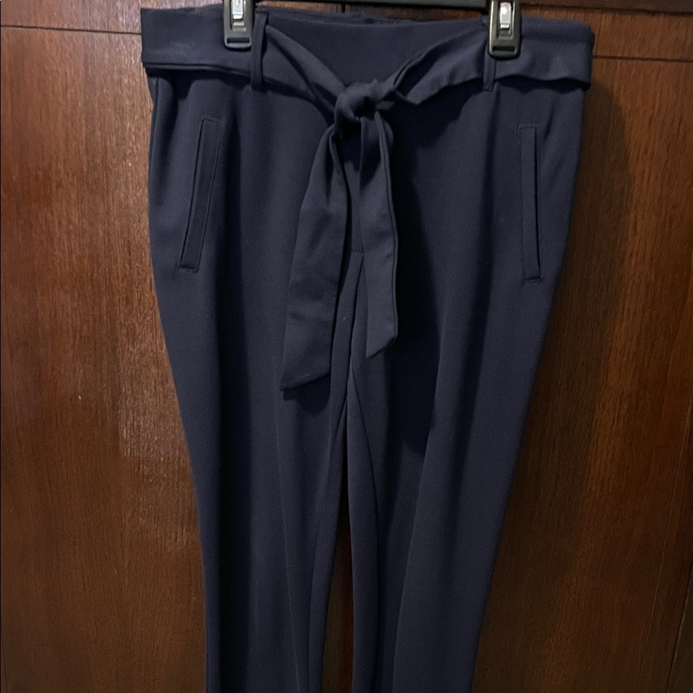 Jules & Leopold Dark Navy Pants with Tie Waistband